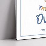 Canvaswelcome to my baptism, Watercolor balloon with name