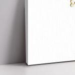 Canvas print Wedding welcome, minimal 3 gold