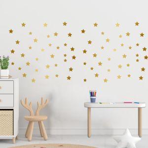 Kids wall stickers Gold Stars at various sizes