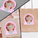 Baptism Sticker personalized photo and text