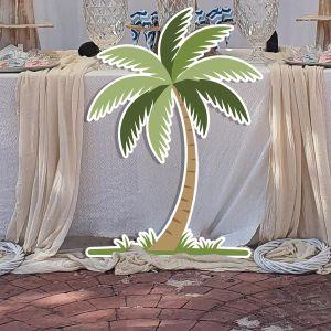 Wooden figure printed Palm tree 2