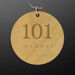 Plexiglas key ring circular, uv print, personalized