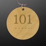 Plexiglas key ring circular, uv print, personalized