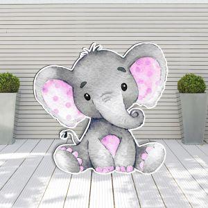 Wooden figure Elephant watercolor 2