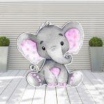 Wooden figure Elephant watercolor