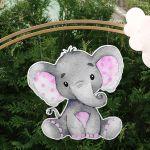 Wooden figure Elephant watercolor