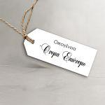 Cardboard Labels,different names, horizontal, minimal