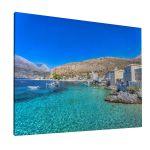 Canvas print Harbor in Mani