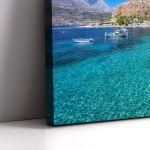 Canvas print Harbor in Mani