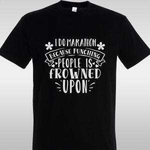 Μπλουζάκι I do marathon because 2