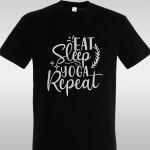 Μπλουζάκι Eat, sleep, Yoga, repeat