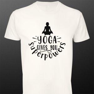 Μπλουζάκι Yoga gives you superpowers
