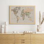 Canvas print World map (World map) IV
