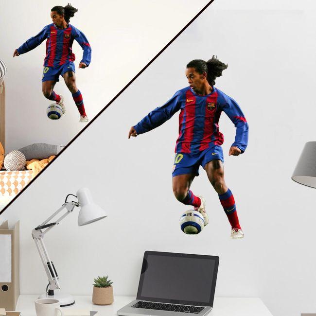 Football wall sticker ronaldinho
