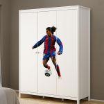 Football wall sticker ronaldinho
