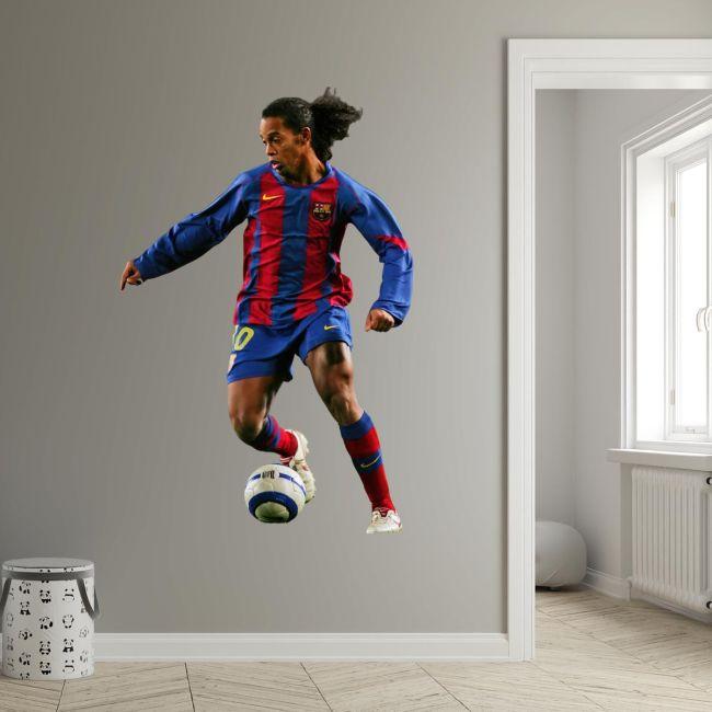 Football wall sticker ronaldinho