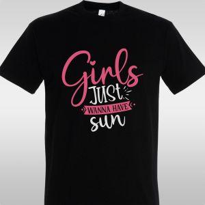 Μπλουζάκι Girls just wanna have sun