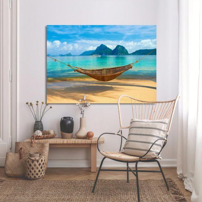 Πίνακας σε καμβά Τροπική παραλία, A cool summer