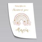 Canvas print welcome to my baptism,Rainbow pale 2