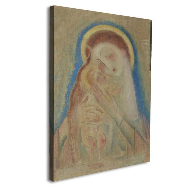 Canvas print Madonna with Christ reart (original Parthenis)