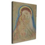 Canvas print Madonna with Christ reart (original Parthenis)