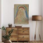 Canvas print Madonna with Christ reart (original Parthenis)