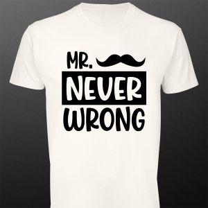 Μπλουζάκι Mr. Never Wrong