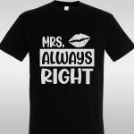 Μπλουζάκι Mrs. Never Wrong