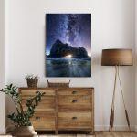 Canvas printIsland in the milky way