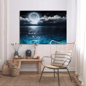Canvas print  Full moon on sea Framed canvas View 1 2