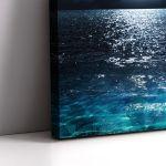 Canvas printFull moon on sea