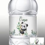 Sticker labelWatercolor balloon with name, green