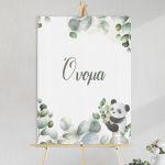 Canvas print Vaptism reception, Baby panda on branch