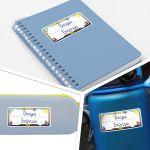 Αυτοκόλλητες ετικέτες για σχολείοΙπτάμενος, προσωποποιημένες