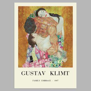 Αφίσα Έκθεσης Family embrace1907, Klimt G, αφίσα, κάδρο 2