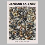 Pollock Exhibition Poster, Composition with red strokes, Poster