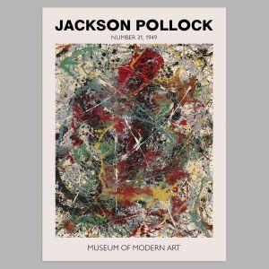 Αφίσα Έκθεσης Pollock, Number 31, MoMA, αφίσα, κάδρο 2