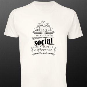 T- ShirtI'm not antisocial 2