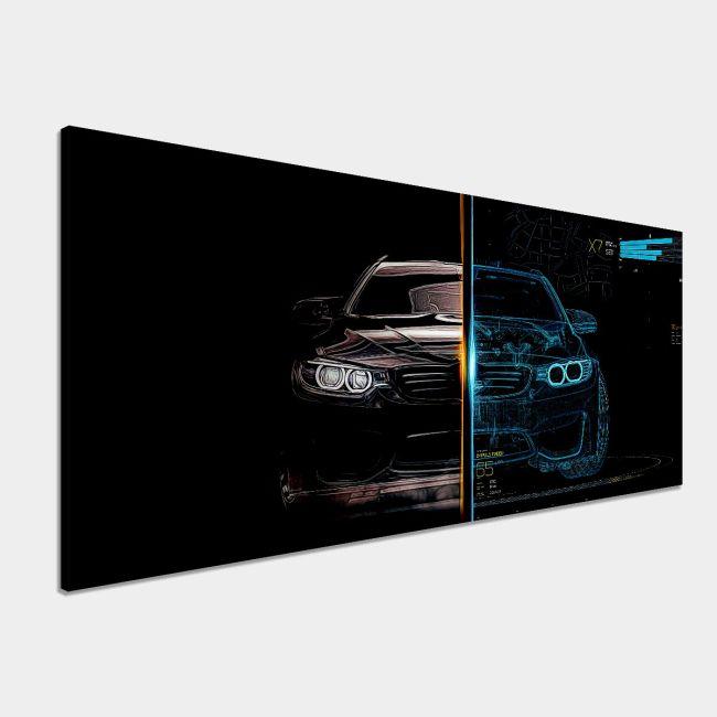 Canvas print Modern duality, panoramic