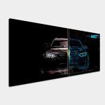 Canvas print Modern duality, panoramic