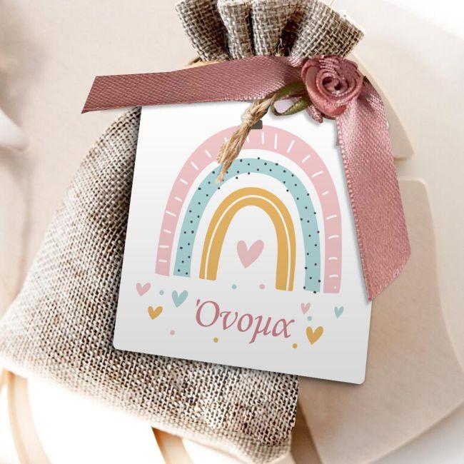 Καρτελάκια ευχαριστήρια, Ουράνιο τόξο pastel 3