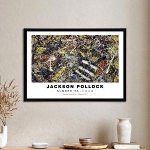 Αφίσα Έκθεσης Pollock, Number 17 A, NGoA, αφίσα, κάδρο