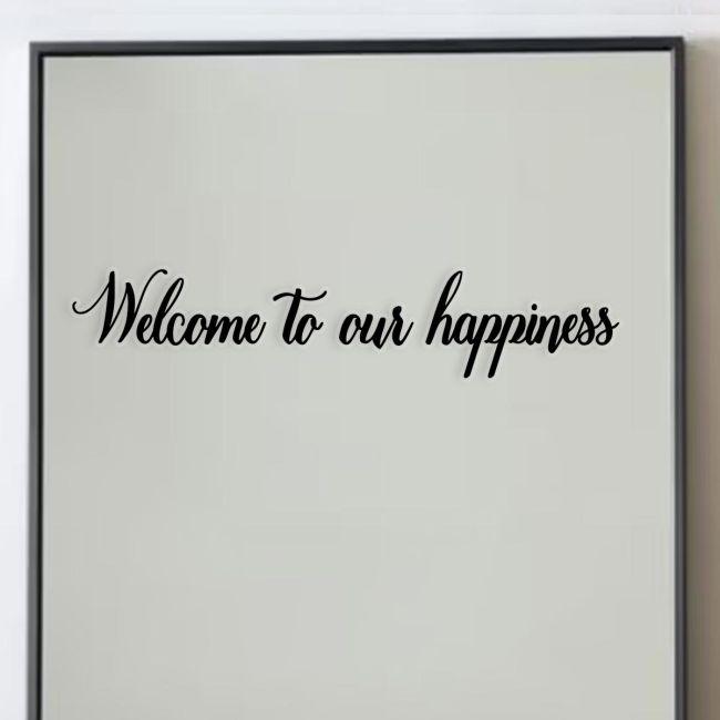 Stickyletters forwedding, Welcome to our happiness