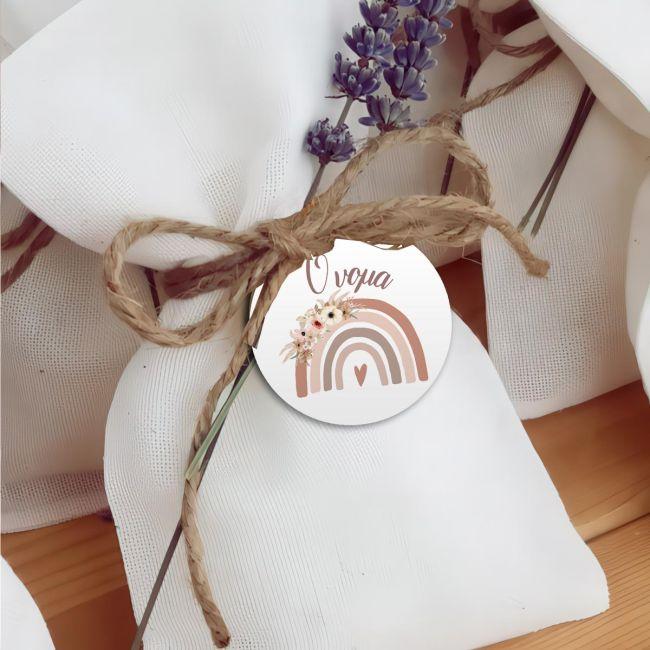 Καρτελάκια ευχαριστήρια, Ουράνιο τόξο boho 3