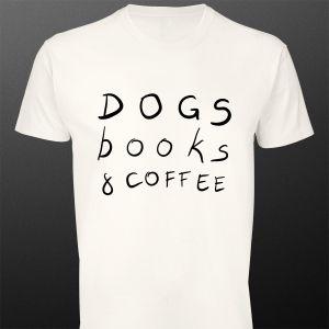 Μπλουζάκι Dogs, books & coffee