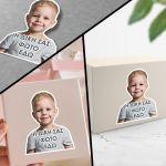 Party Sticker label photo die cut