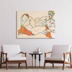 Canvas print Lovers, Schiele E.
