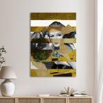 Canvas print Another kiss in mixed media