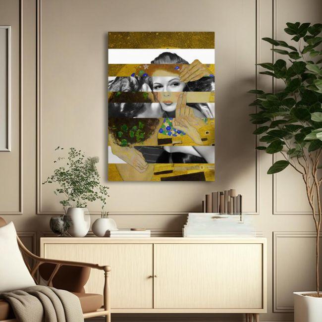 Πίνακας σε καμβά Another kiss in mixed media