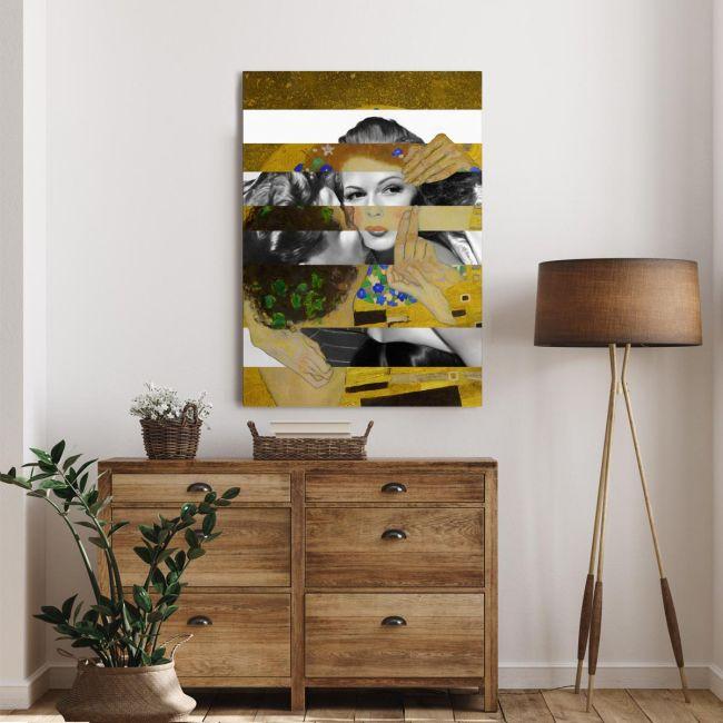 Πίνακας σε καμβά Another kiss in mixed media